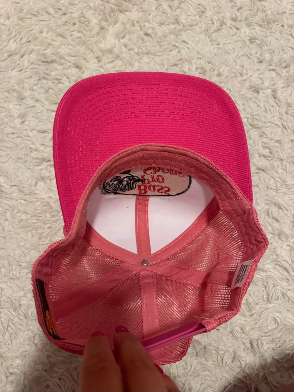 Bass Pro Shop pink Trucker Hat